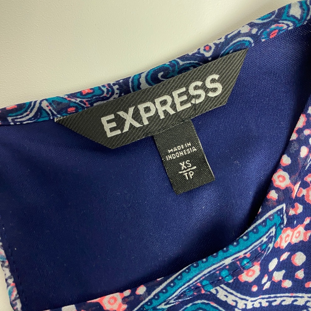 Express Multicolor Patterned Romper Size Xs - image 3